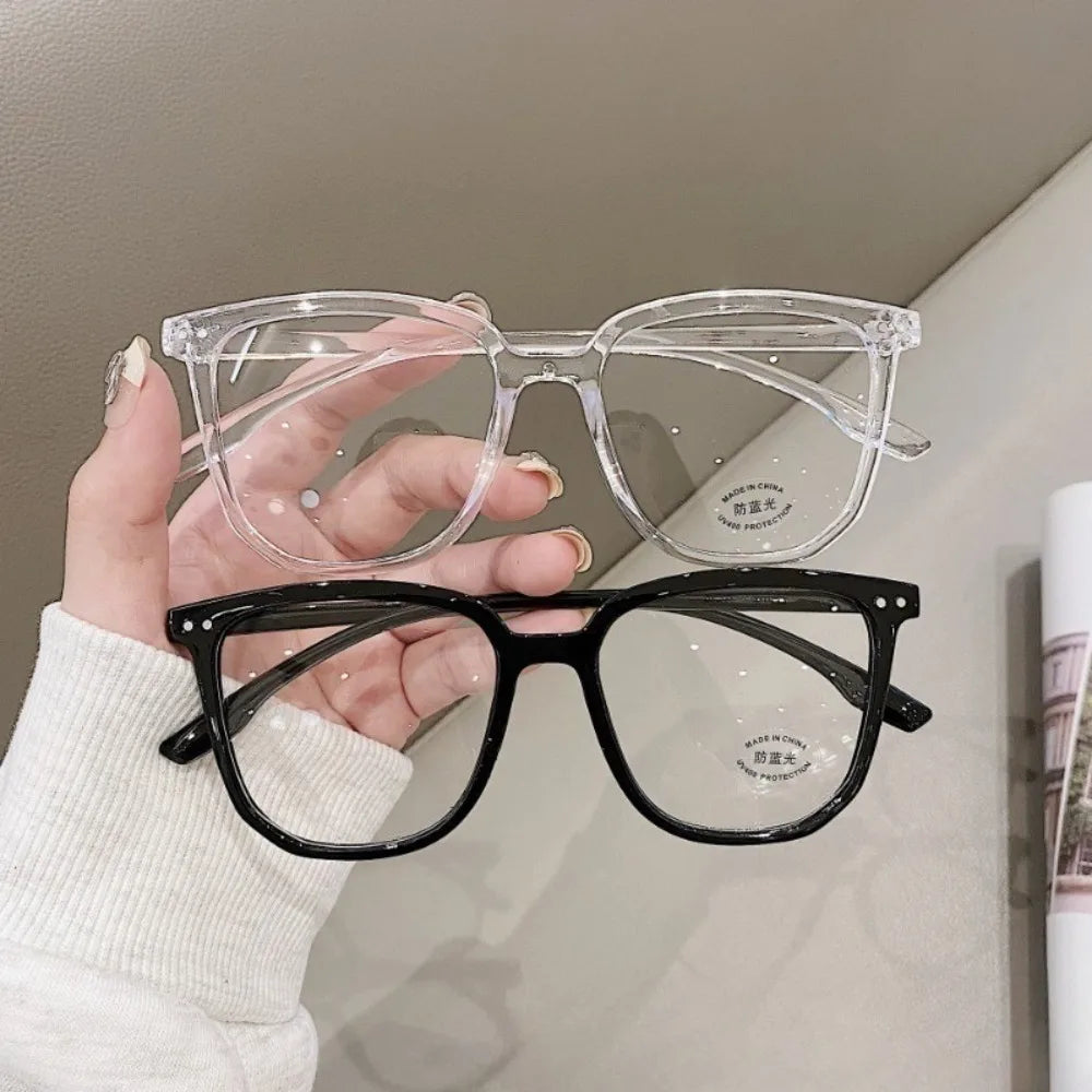 Anti Radiation Glasses for Men and Women Simple Square Anti-blue Transition Eyeglasses