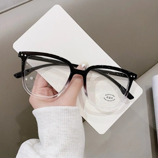 Anti Radiation Glasses for Men and Women Simple Square Anti-blue Transition Eyeglasses