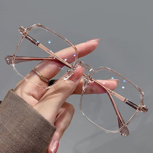 2024 Reading Glasses Anti Blue Light Presbyopia Eyewear High-definition for Men and Women Trendy Fashionable Transparent Frame